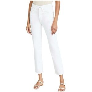 NWT Edwin Kali High Waist Denim Ankle Pant Eggshell Size 33 Reg. $208